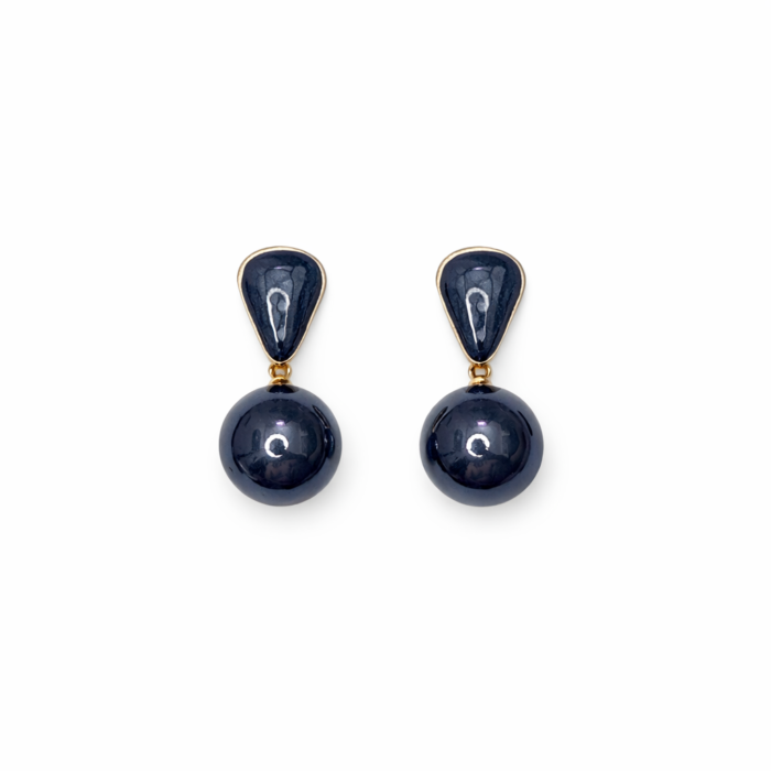 Dark Sapphire Pearl Drop